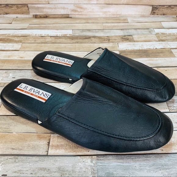 lb evans leather slippers
